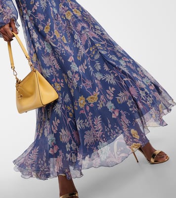 Abito lungo in seta con stampa | Etro