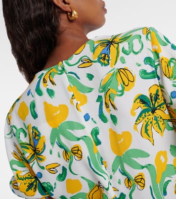 Vestido midi Jemma de crepé floral | Diane von Furstenberg