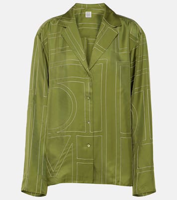 Pyjamahemd aus Seiden-Twill | Toteme