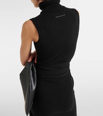 Midikleid aus einem Wollgemisch | MM6 Maison Margiela