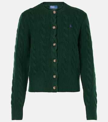 Cable-knit wool and cashmere cardigan | Polo Ralph Lauren