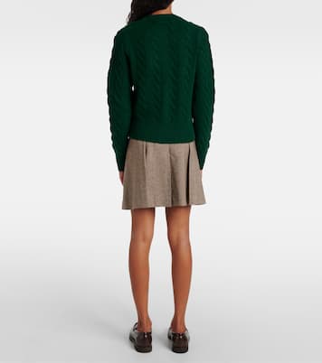 Cable-knit wool and cashmere cardigan | Polo Ralph Lauren