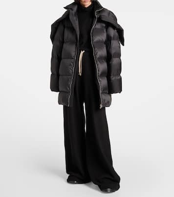 X Rick Owens Daunenmantel Cyclopic | Moncler Genius