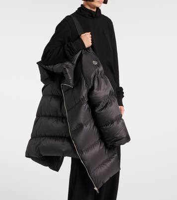 X Rick Owens Daunenmantel Cyclopic | Moncler Genius