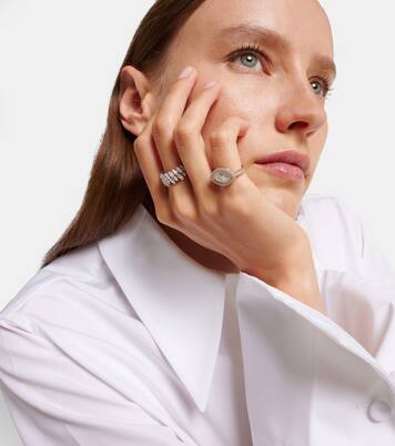 Anello Marquise Eye in oro bianco 18kt con diamanti | Kamyen