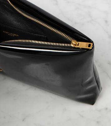 Clutch Calypso aus Lackleder | Saint Laurent