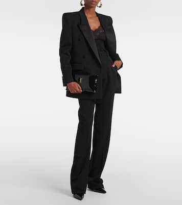 Clutch Calypso aus Lackleder | Saint Laurent