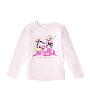 x Barbie® camiseta de jersey de mezcla de algodón  | Monnalisa