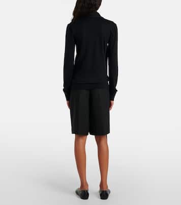 Pullover in lana e seta con sciarpa | Toteme