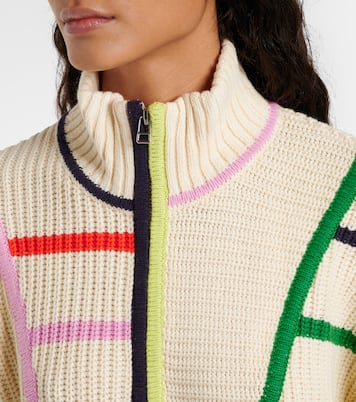 Pullover Hampton in misto cotone cropped | Staud