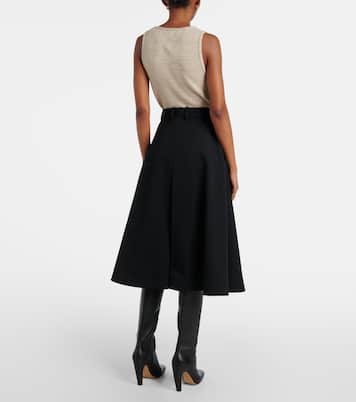 Jupe midi en laine | Bottega Veneta