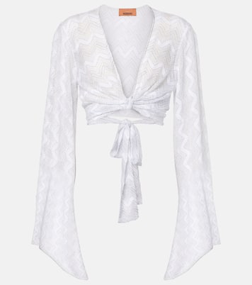 Blusa cropped en zigzag | Missoni