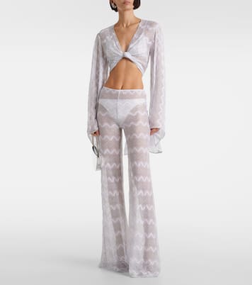 Blusa cropped en zigzag | Missoni