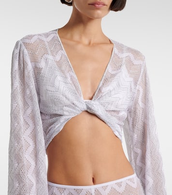 Blusa cropped en zigzag | Missoni