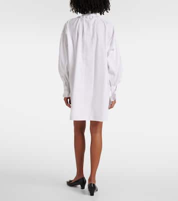 Minikleid aus Baumwolle, Leinen und Seide | Valentino