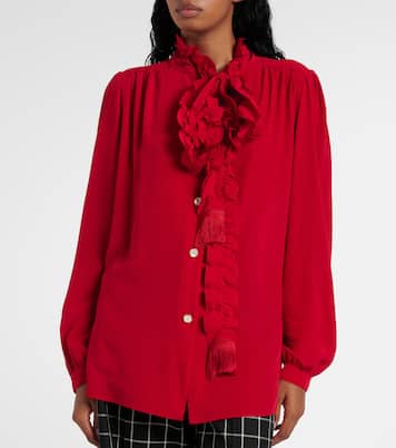 Blusa in seta crêpe de chine | Valentino