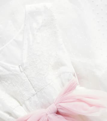 Abito in pizzo e tulle con fiocco | Monnalisa