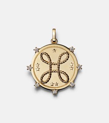 Pendentif Love en or 18 ct et diamants | FoundRae