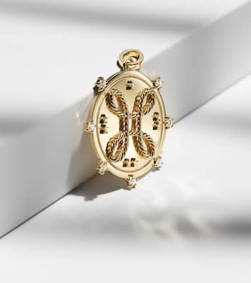 Pendentif Love en or 18 ct et diamants | FoundRae
