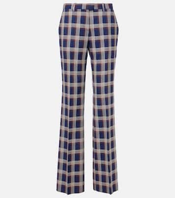 Pantaloni a gamba larga in lana a quadri | Etro
