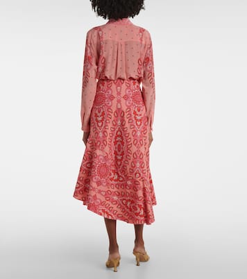 Falda midi de algodón asimétrica | Etro