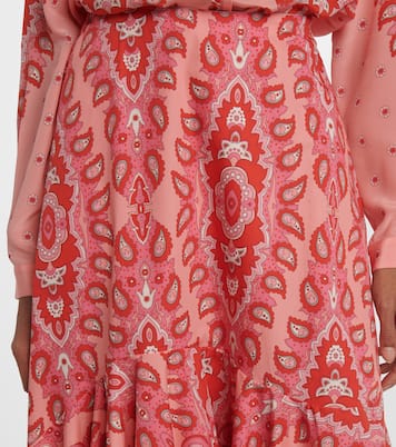 Falda midi de algodón asimétrica | Etro