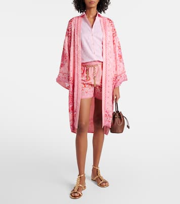 Shorts de algodón y seda con paisley | Etro