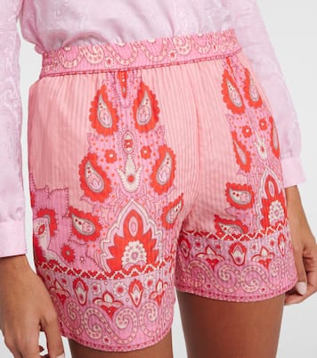 Shorts de algodón y seda con paisley | Etro