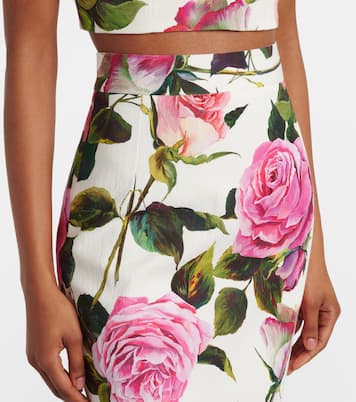 Bleistiftrock aus einem Baumwollgemisch | Dolce&Gabbana