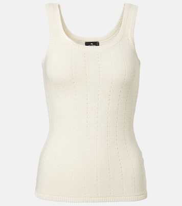 Tank top de pointelle de mezcla de seda | Etro