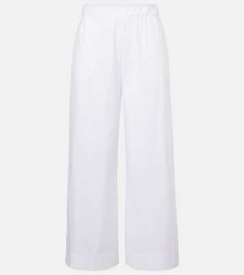 Pantalones anchos Rio en mezcla de algodón | Max Mara