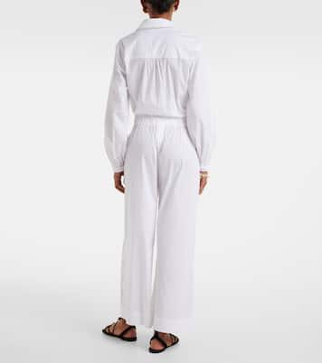 Pantalones anchos Rio en mezcla de algodón | Max Mara