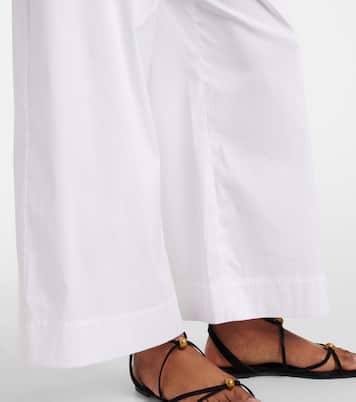 Pantalones anchos Rio en mezcla de algodón | Max Mara