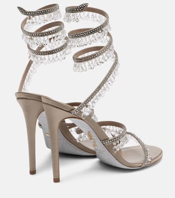 Chandelier 105 embellished satin sandals | Rene Caovilla