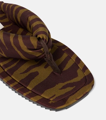 Sandalen Indie mit Zebra-Print | The Attico