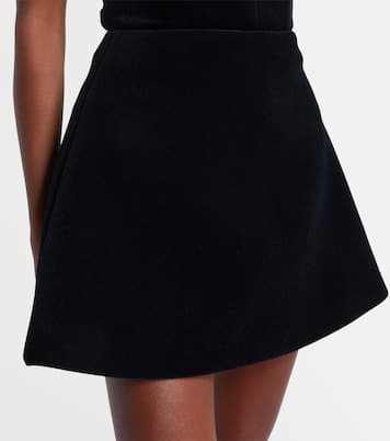 Velvet miniskirt | David Koma