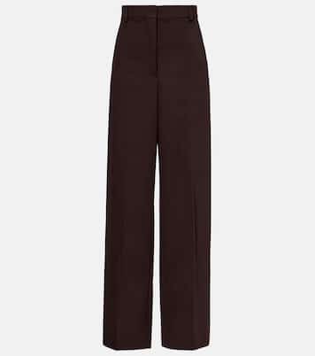 High-rise wool wide-leg pants | Stella McCartney