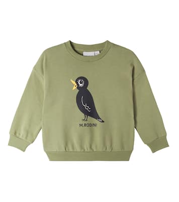 Sweatshirt Blackbird aus Baumwoll-Jersey | Mini Rodini