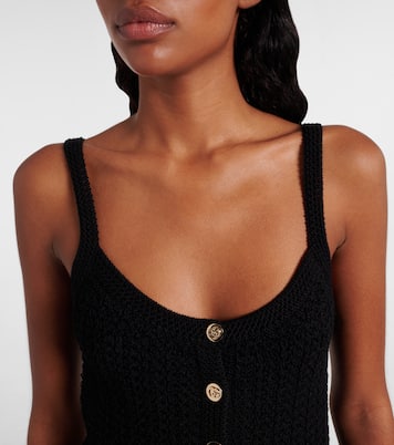 Abito corto in misto cotone | Gucci