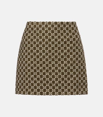 Minifalda de tweed con GG | Gucci