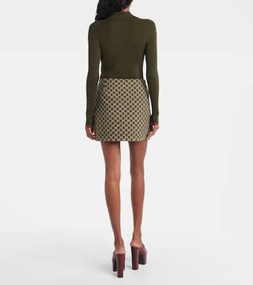Minifalda de tweed con GG | Gucci