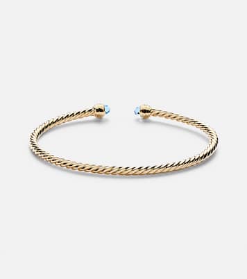 Pulsera Cablespira® Flex de oro de 18 ct con topacios y diamantes | David Yurman