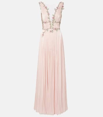 Nalina embellished georgette gown | Costarellos