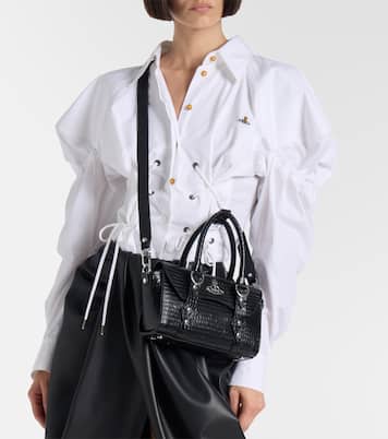 Bettina Mini croc-effect leather tote bag | Vivienne Westwood
