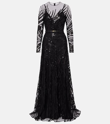Robe mit Pailletten | Elie Saab