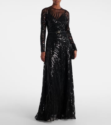 Robe mit Pailletten | Elie Saab
