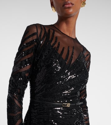 Robe mit Pailletten | Elie Saab