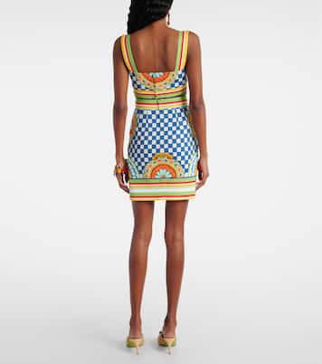 Cotton patterned miniskirt | Dolce&Gabbana