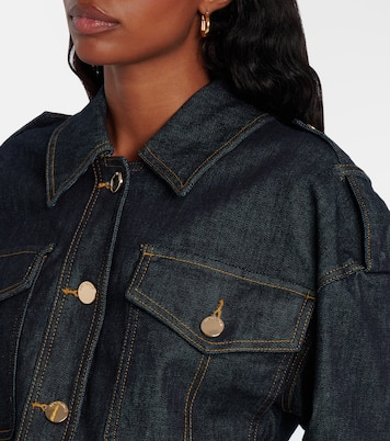 Jumpsuit corta di jeans | Self-Portrait