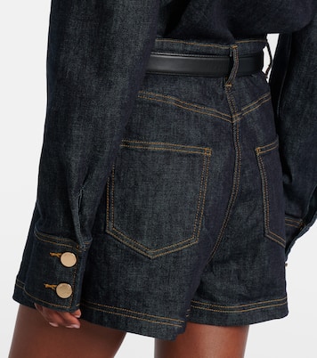 Jumpsuit corta di jeans | Self-Portrait